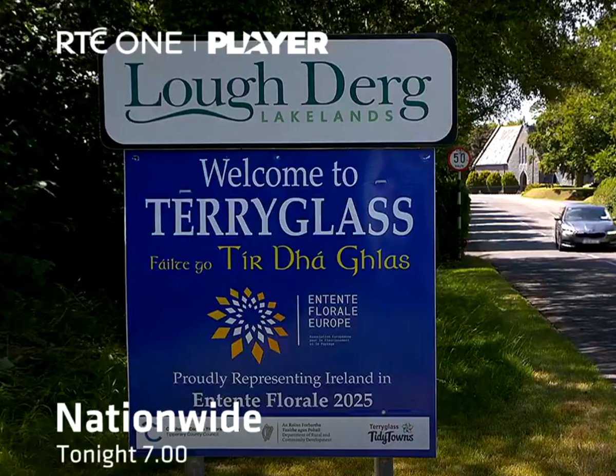 TidyTownsIre's tweet image. Tune in to Nationwide tonight, which is featuring TidyTowns volunteers in Terryglass, Co Tipperary, this years village entry in the Entente Florale competition!

Watch at 7pm on RTE One or on the RTE Player.

@RTENationwide