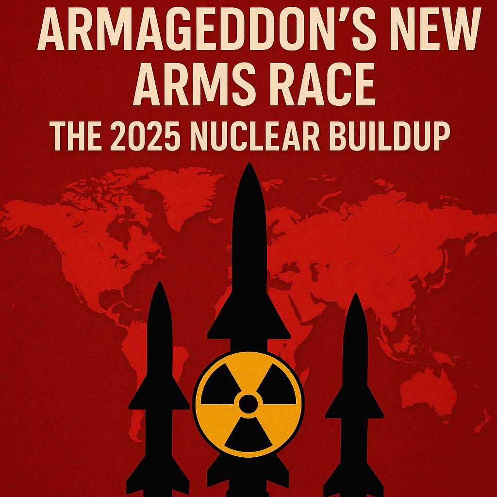 🚨 Armageddon’s New Arms Race 🚨
Nuclear powers are rearming. From hypersonics to tactical nukes, the threat is evolving fast.
Explore the 2025 global nuclear buildup:

🔗 defconwarningsystem.com/2025/07/23/202…

#nuclear #DEFCON #geopolitics #armsrace #Russia #China #USA #NorthKorea #Iran
