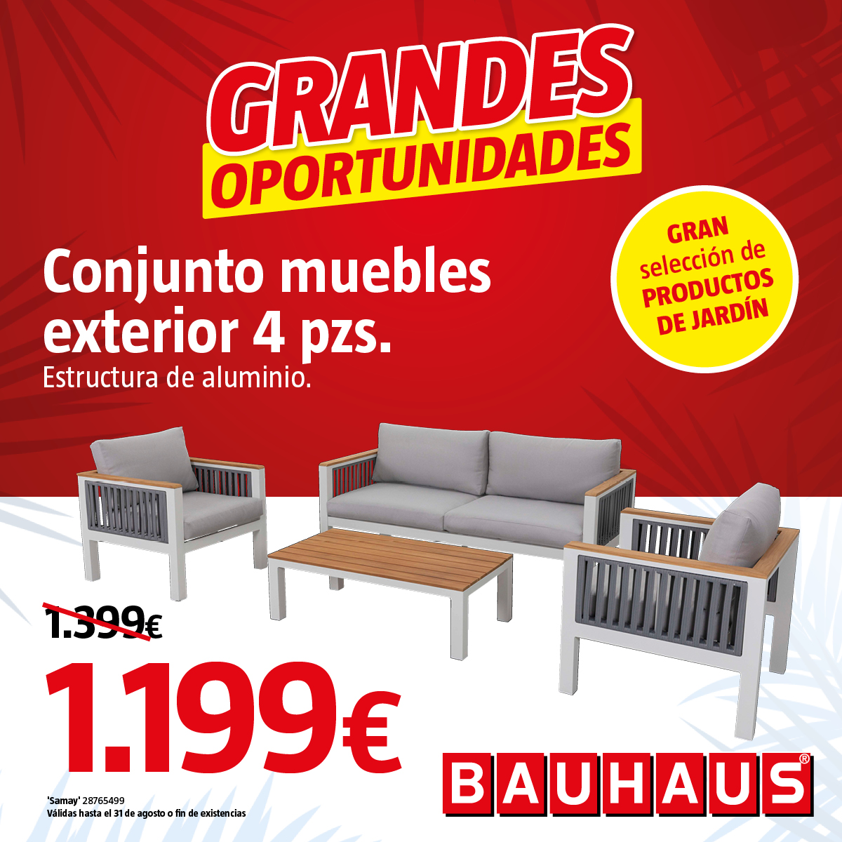 🚨¡GRANDES OPORTUNIDADES de verano! 🔥! 🚨
Este verano, renueva tu jardín con productos de calidad... ¡a precios que no se repiten! 🌞
Aprovecha hasta un 30% de descuento en una gran selección de productos de jardín.
✅ Mejor precio garantizado
🛒 Solo hasta agotar existencias.