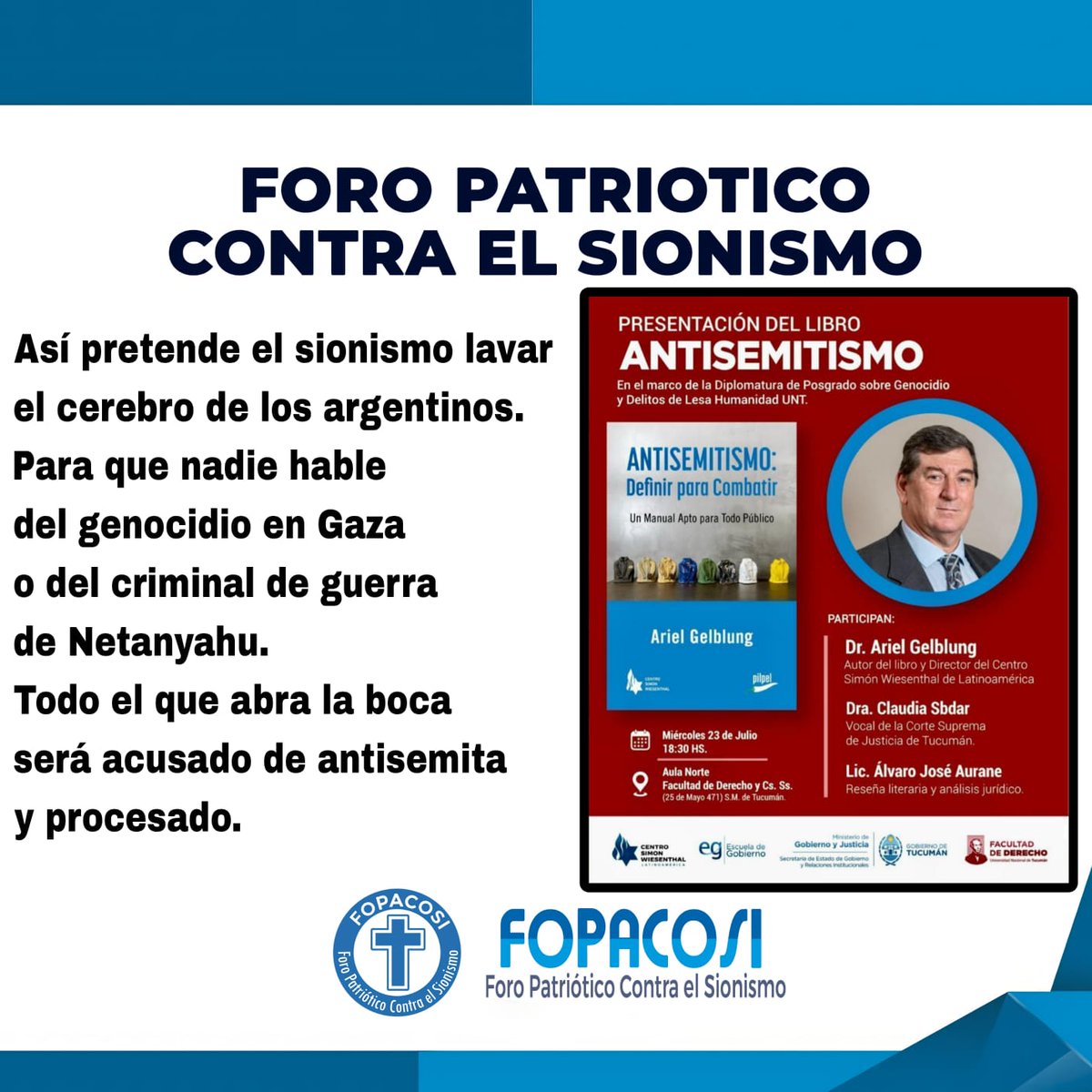 FOPACOSI's tweet image. ¡¡¡ Argentino !!! Mantente informado y defiende tu Fe.🙏🙏🙏