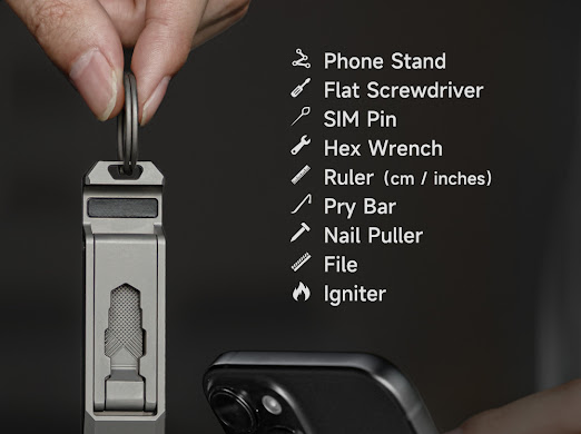 Giantwheel_x's tweet image. T-REX Stand:12-in-1 Titanium Foldable Phone Stand &amp;amp; EDC Tool

👉 …imadianzishangwuyouxiangongsi.kckb.me/a8324b49

Crafted from Gr5 titanium, T-REX is a compact, featherlight EDC tool with a foldable phone stand, hex wrench, pry bar, SIM pin &amp;amp; more #everydaycarry #phonestand #prybar #igniter #wrench