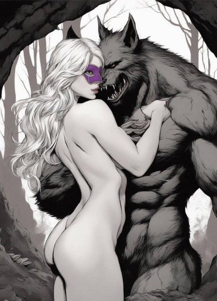 Another Happy #WerewolfWednesday.  Added the mask to make it personal 😀