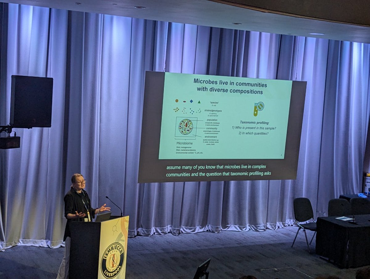 luispedrocoelho's tweet image. . @marija_dmit on mOTUs at #ISMBECCB2025 (Microbiome session)