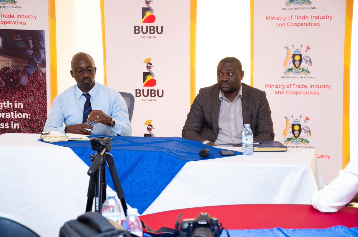 mtic_uganda's tweet image. Earlier today, @mtic_uganda held a media briefing in Mbarara City where the Commissioner Internal Trade Mr. Zackey Kalega highlighted the importance of taking the BUBU campaign to the grassroot where production and consumption of local products begins from.
#BUBUTradeshow2025