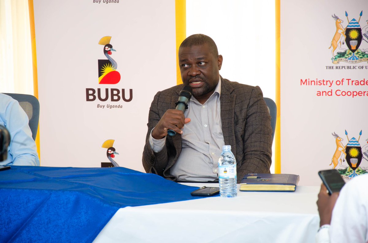 mtic_uganda's tweet image. Earlier today, @mtic_uganda held a media briefing in Mbarara City where the Commissioner Internal Trade Mr. Zackey Kalega highlighted the importance of taking the BUBU campaign to the grassroot where production and consumption of local products begins from.
#BUBUTradeshow2025
