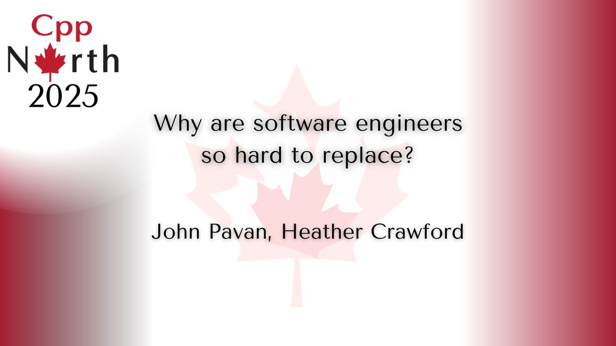 TechAtBloomberg's tweet image. Every so often, something claims it will replace software engineers; in today's #CppNorth2025 talk (1 PM EDT), Heather Crawford & John Pavan explore the tech meant to make coders obsolete, how these *actually* helped, & why coders are so hard to replace
bloom.bg/3TO9gJ1