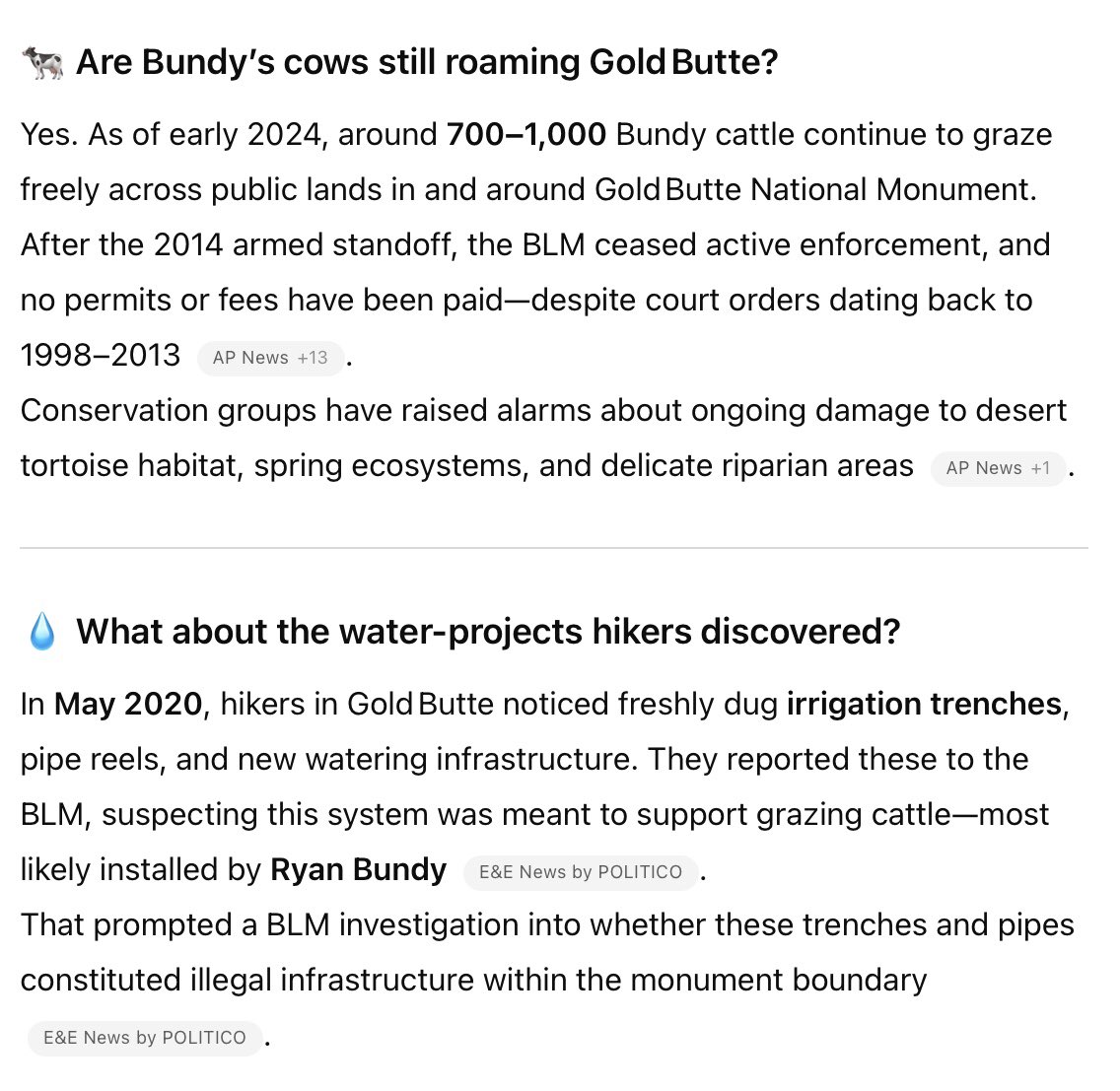 BLM is able 2 schedule emergency roundups of wild horses &amp; burros, but can’t seem to do anything about Bundy’s illegal cows that have been destroying sensitive habitat for decades. That’s some “management” &amp; protection of public lands, BLM - but hey,  nice photo of Gold Butte 😡