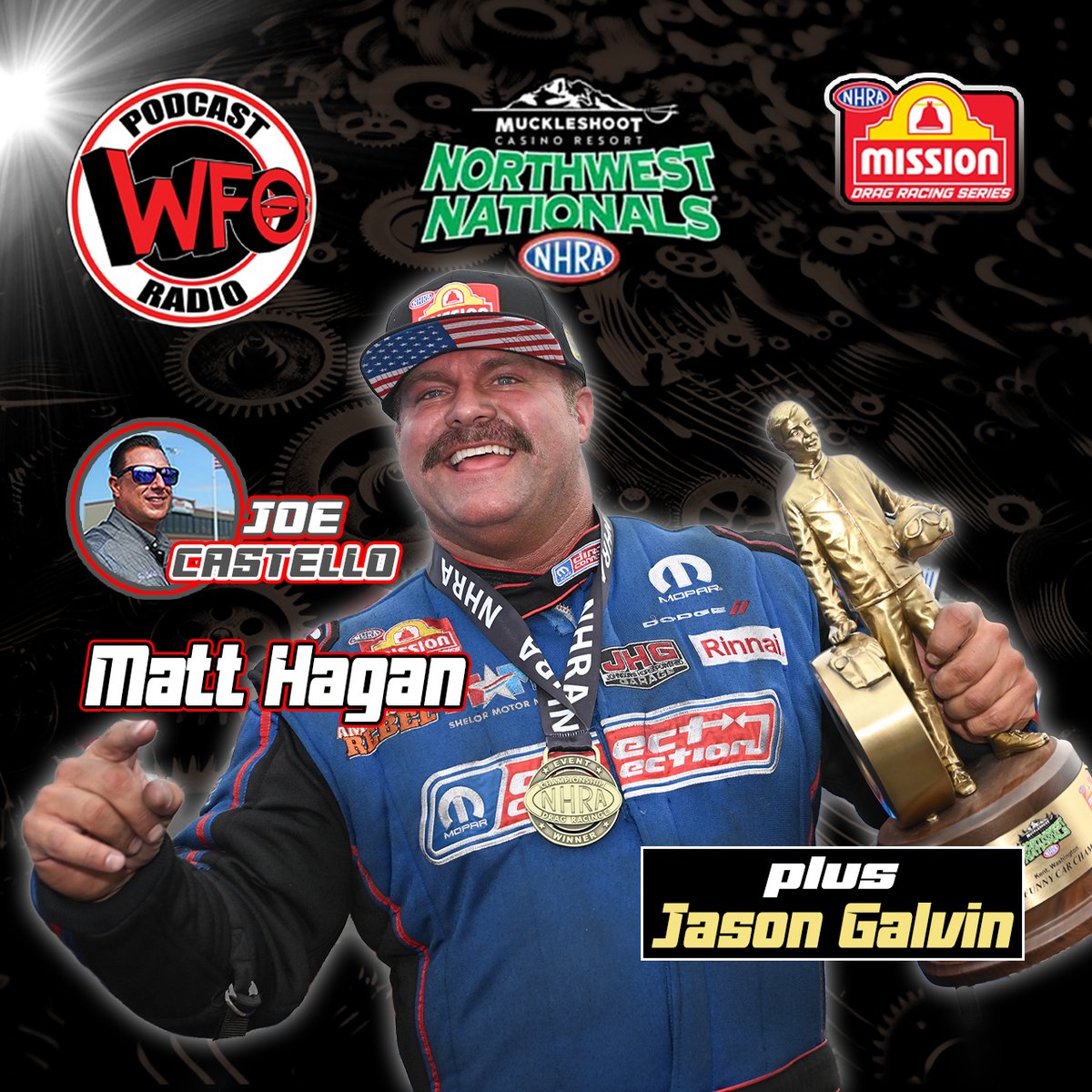 WFORadio's tweet image. Get the audio only #Podcast here> open.spotify.com/show/0oo5mn0E3… @MattHagan_FC @TSRnitro @NHRA #NorthwestNats