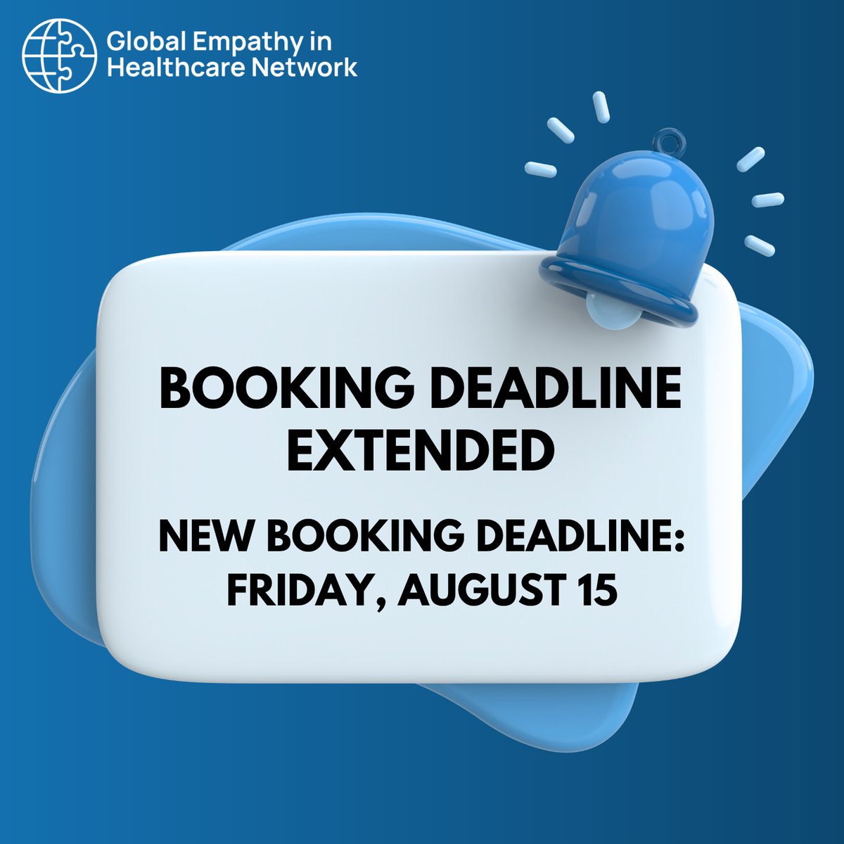 Empathy_Centre's tweet photo. Booking deadline EXTENDED for the 2025 Global Empathy in Healthcare Network Symposium for #healthcare professionals, #researchers, #educators, and #advocates
⏰ BOOKING DEADLINE: 15 AUGUST
📅 EVENT: 15-16 SEPTEMBER
🔗 https://t.co/JJDh6vsBZu https://t.co/dv9Bpu2wxR