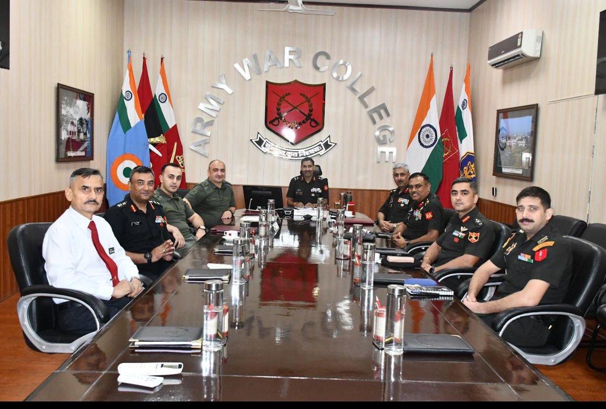 ia_awc's tweet image. A delegation from Ministry of Defence, Armenia visited #AWC gaining insights into our professional military courses & modern training infrastructure Productive interactions with faculty & tour of our sprawling campus showcased India's military excellence
@adgpi @artrac_ia