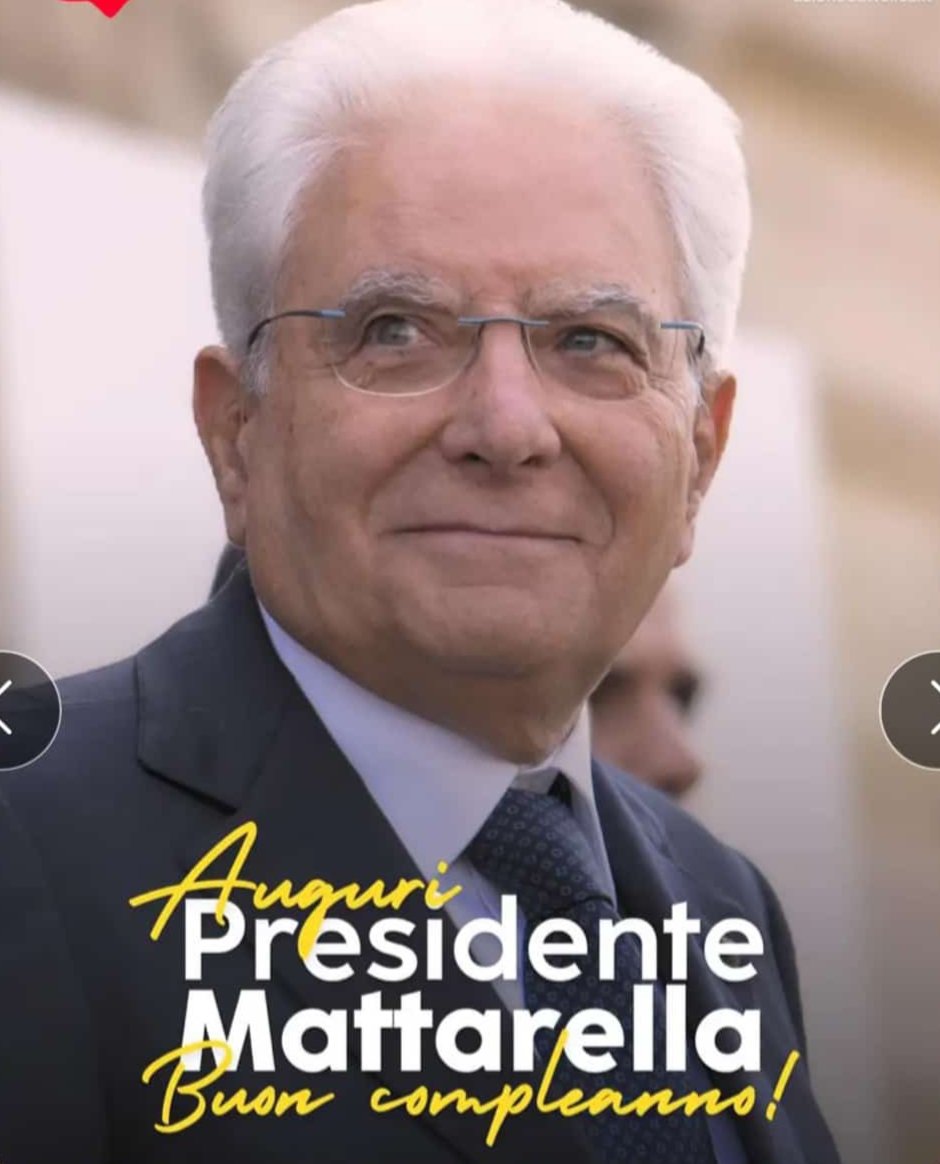 Elena81353537's tweet image. #Mattarella è l'unico faro in questo Paese sempre più smarrito e con un FASCISMO dilagante.
Buon compleanno Presidente!❤️