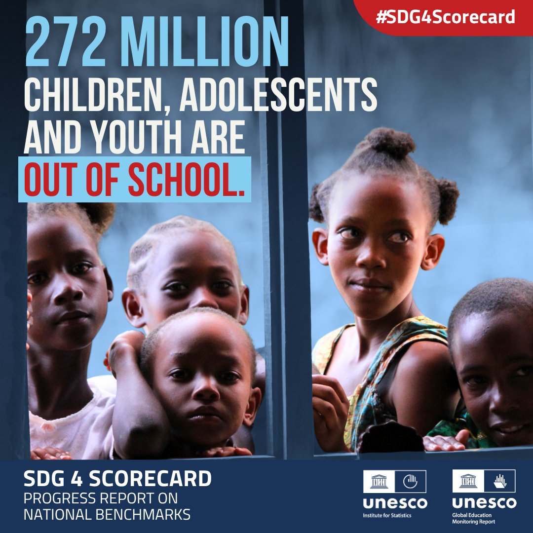 Are countries on track in getting all children back to school?

New numbers show that 21 million more children are out of school than previously estimated.

The #SDG4Scorecard by the <a href="/GEMReport/">Global Education Monitoring Report UNESCO</a> and <a href="/UNESCOstat/">UNESCO Institute for Statistics</a> places a spotlight on the out-of-school rate: bit.ly/sdg4scorecard2…