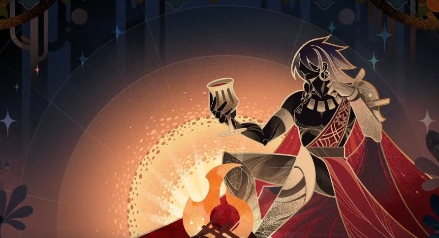 ครั้งหนึ่งเมื่อผู้สืบบัลลังก์ยังคงเป็นเพียงผู้นำทัพแห่งกองทหารโดดเดี่ยว

พร่างเปลวเพลิงฉายประกายตกกระทบ สาดส่องสู่เรื่องเล่าขานรอบกองไฟให้ลือทั่ว ครั้งหนึ่งจึงมีแม่หมาป่านามวอสทรอส ผู้มีความสามารถสามารถควบคุมความเป็นไปของปฏิหาริย์แห่งเหมันตร์ปรากฎกายขึ้น ณ ที่แห่งนั้น