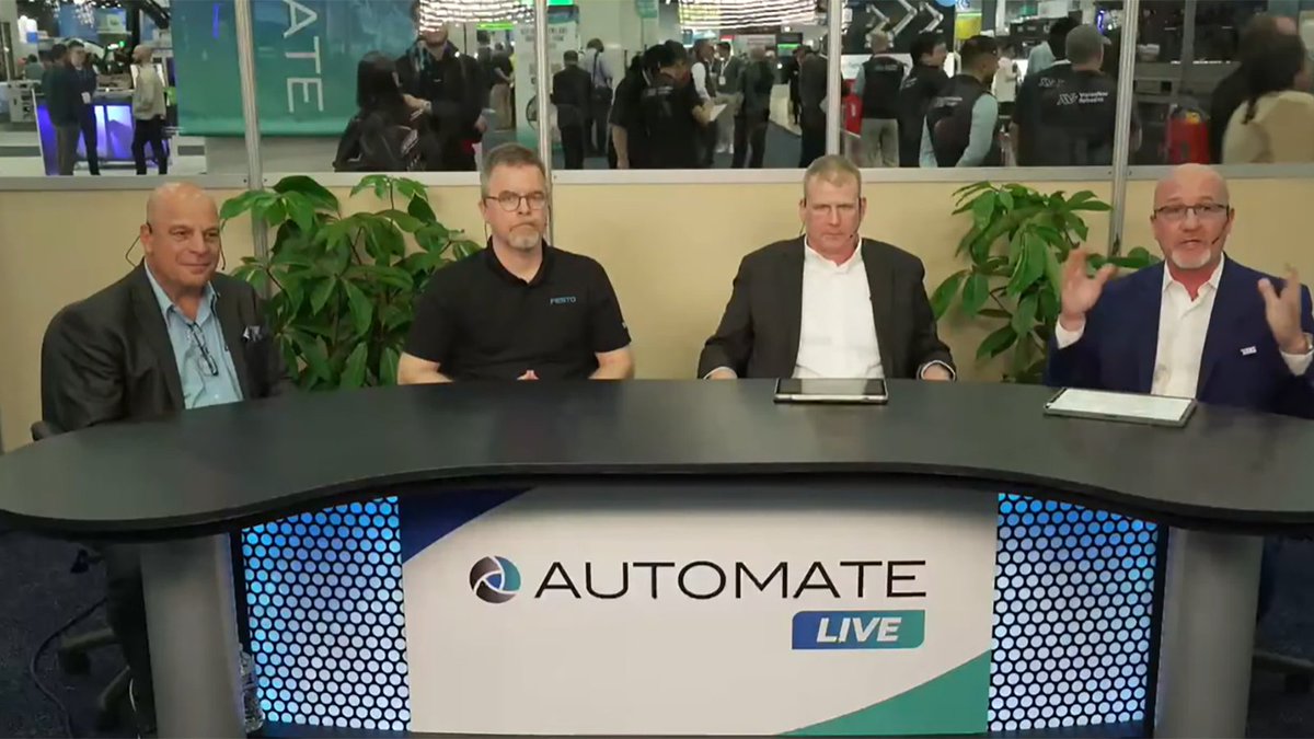 TECHB2BMarkets's tweet image. Despite its many advances, #manufacturing has an image problem. @mmatterspodcast co-host Winn Hardin chatted with leaders from @wauseonmachine, @Festo, &amp;amp; @FANUCAmerica on how to promote manufacturing as a modern endeavor at #Automate2025: hubs.ly/Q03x9X1g0