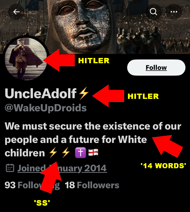 jdpoc's tweet image. So apparently @TwitterSupport decided that @WakeUpDroids wasn't #Nazi ENOUGH to be banned ...
What's the point of them, really ?