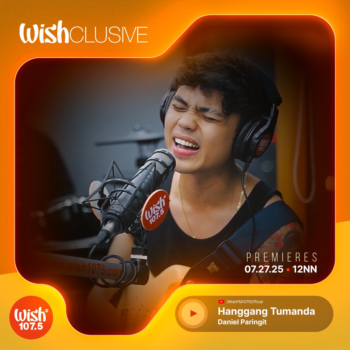 Indulge in a song that feels like a warm, lifelong embrace!

<a href="/danielparingit/">Daniel Paringit</a>'s Wishclusive performance of “Hanggang Tumanda” premieres TOMORROW at 9 p.m. on our YouTube channel!