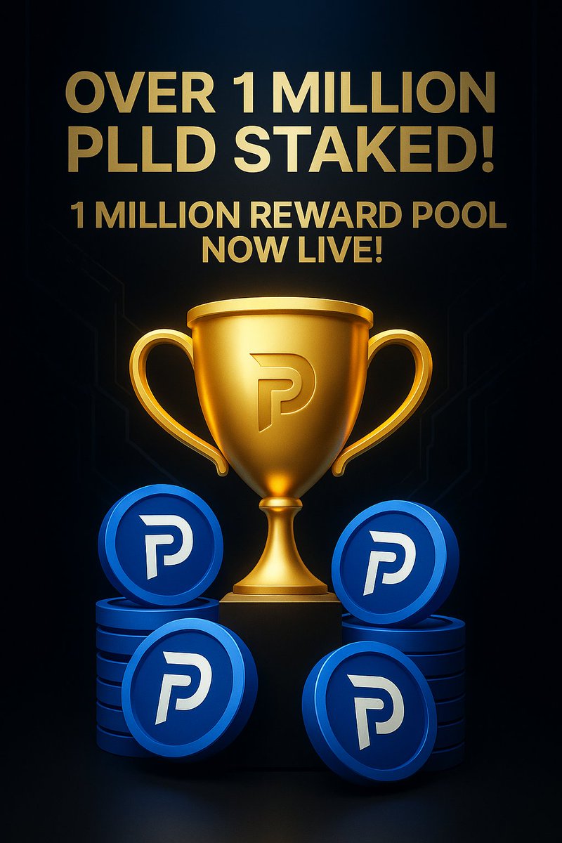 DDTechGroup's tweet image. 🚨 Over 1 Million PLLD Staked — The Staking Era Has Begun! 🚨
We’re proud to announce a major milestone for the Palladium Network:
1,223,565 PLLD tokens have been staked, showing massive community confidence and belief in our long-term vision.
💰 And it gets even better:
🔒…
