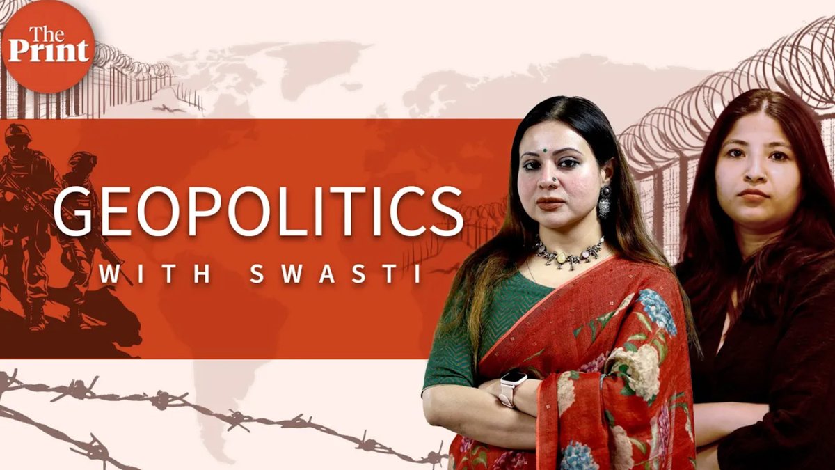 ThePrintIndia's tweet image. Stay tuned for #GeopoliticsWithSwasti, where Consulting Editor (Strategic & Int'l Affairs) @swasrao with @debdutta_c will answer questions from ThePrint YouTube members & analyse the big developments.
Send in your questions & stay tuned for the show: tinyurl.com/3nkzvkza