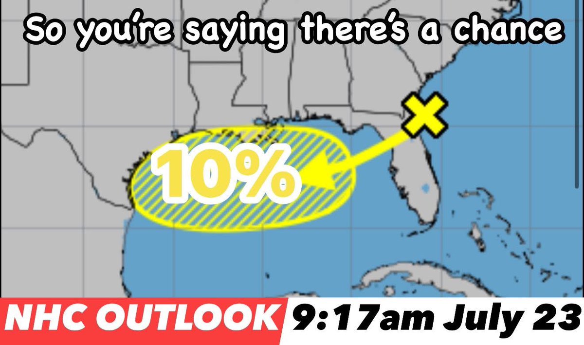 TxStormChasers's tweet image. Tracking the #Tropics: There is a 10% chance of tropical formation over the next 48 hours in the northern Gulf.
“A trough of low pressure near the southeastern U.S. coast is producing disorganized showers and thunderstorms. Over the next day or two, this system is forecast to…