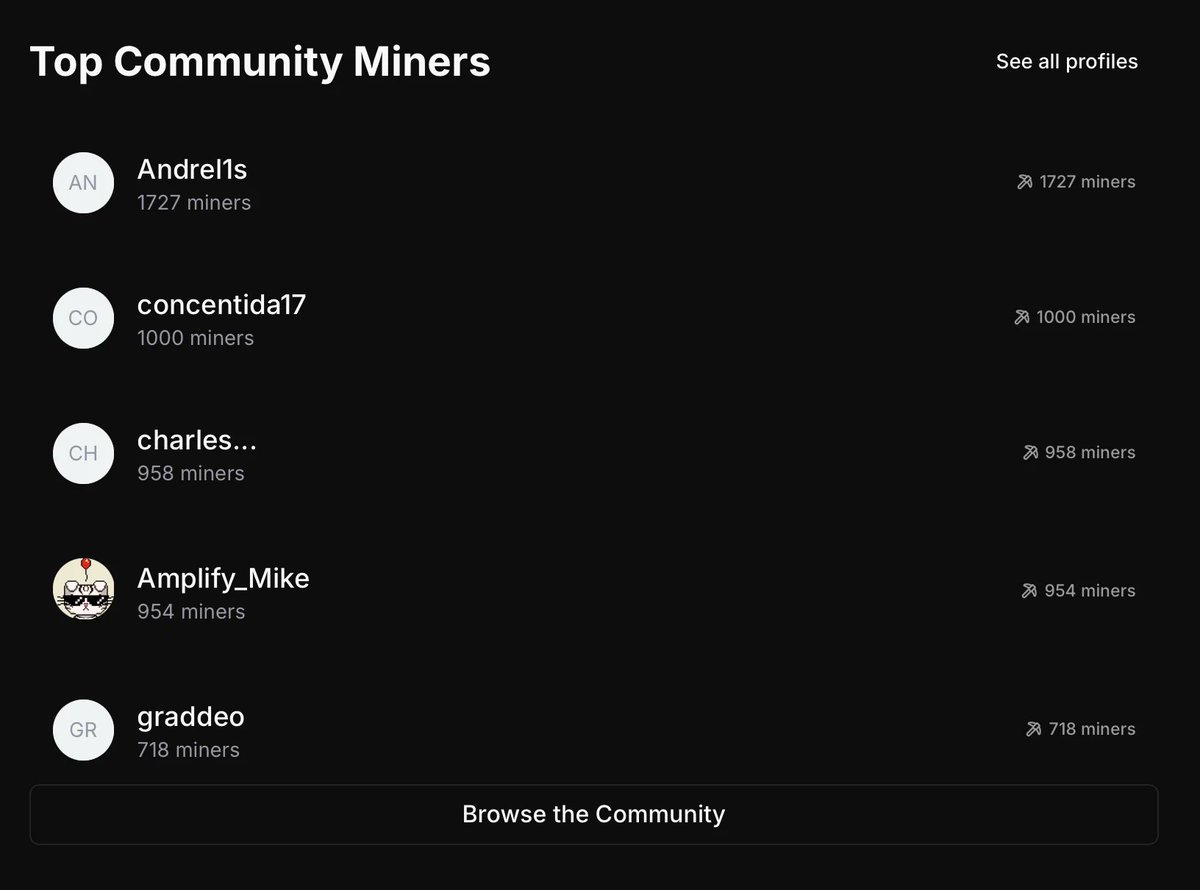 MokenMarket's tweet image. Curious who’s dominating DePIN? Check out the leaderboard to see who has the MOST miners racking up those rewards! @Amplify_Mike is amongst the top 🏆 Join the largest DePIN community, track your miners, and maximize your earnings. moken.io/community/memb…