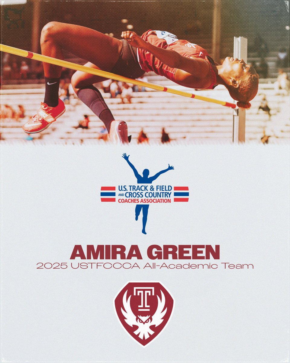 OwlsXCTnF's tweet image. Shoutout to Amira Green & our entire women's track & field team on earning @USTFCCCA All-Academic Team honors!
