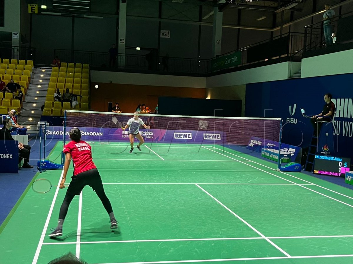 newvisionsport's tweet image. 🎉 Fadilah Shamika makes history as the first Ugandan and African to reach Round 3 in women’s badminton singles at #FISUGames2025! 🇺🇬🏸
#VisionSports #TeamUganda #Badminton @MugishaHope3