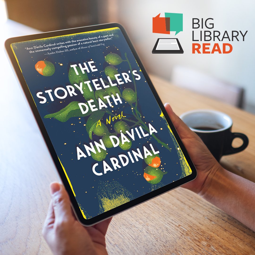 South Ayrshire Libraries (@salibraries) on Twitter photo Join the #BigLibraryRead until Thurs 31 July! No holds, no waitsโjust read or listen.๐ ๐ง
๐Title: 'The Storytellerโs Death' by Ann Dรกvila Cardinal. A haunting Puerto Rican family saga.
๐ eBook: south-ayrshire.overdrive.com/media/8282999
๐ Audiobook: south-ayrshire.overdrive.com/media/9067142 Join the #BigLibraryRead until Thurs 31 July! No holds, no waitsโjust read or listen.๐ ๐ง
๐Title: 'The Storytellerโs Death' by Ann Dรกvila Cardinal. A haunting Puerto Rican family saga.
๐ eBook: south-ayrshire.overdrive.com/media/8282999
๐ Audiobook: south-ayrshire.overdrive.com/media/9067142