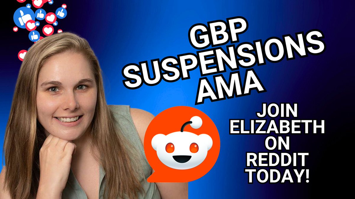 JoyanneHawkins's tweet image. 🚨 GBP REDDIT AMA TODAY! 🚨
Suspended profile? Stuck in support limbo? No clue what's gone wrong?
Elizabeth Rule – a Platinum Product Expert with Google Business Profiles – has helped countless business owners get their profiles reinstated and back in business.
Today (Weds…