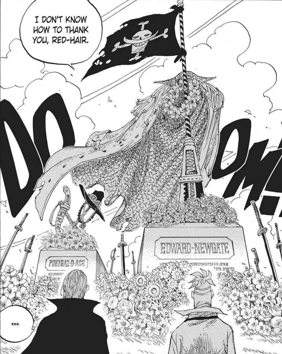 sammy_here_'s tweet image. Wonder if Oda is saving Luffy’s visit to Ace’s memorial after he achieves his dream