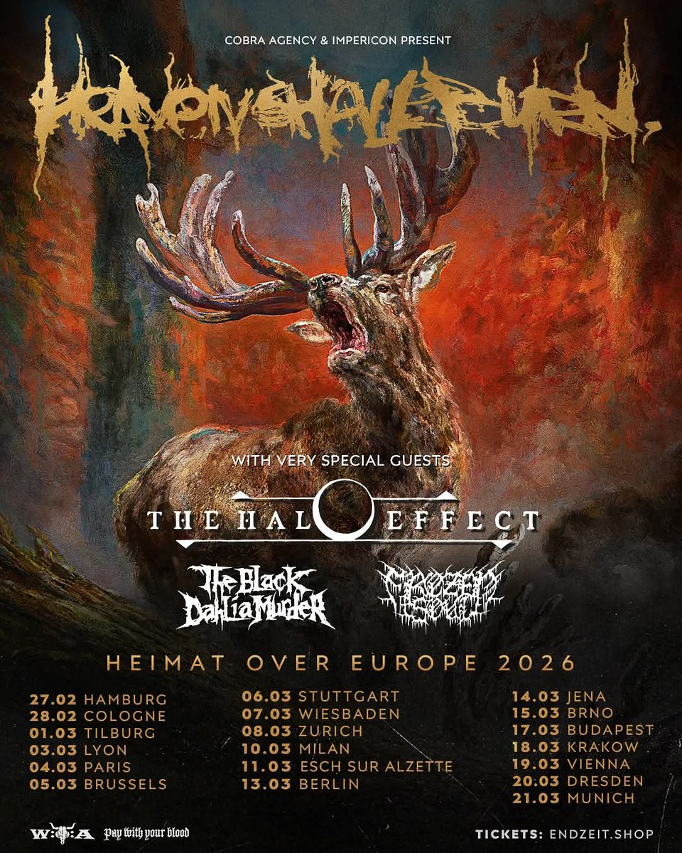 What a killer package 🔥
#HeavenShallBurn + #TheHaloEffect + #TheHaloEffect + #FrozenSoul