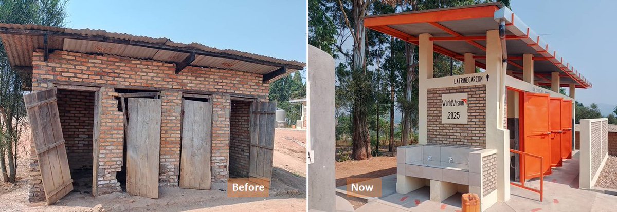 World Vision Burundi (@wvburundi) on Twitter photo Provisional handover of 2 blocks of latrines, each block with 4 doors, at Karongwe basic school in Muyinga commune; they were funded by <a href="/WVBurundi/">World Vision Burundi</a>. Before, latrines school children used were in bad conditions. The parentsâ representative/headmaster are grateful for the support. Provisional handover of 2 blocks of latrines, each block with 4 doors, at Karongwe basic school in Muyinga commune; they were funded by <a href="/WVBurundi/">World Vision Burundi</a>. Before, latrines school children used were in bad conditions. The parentsâ representative/headmaster are grateful for the support.