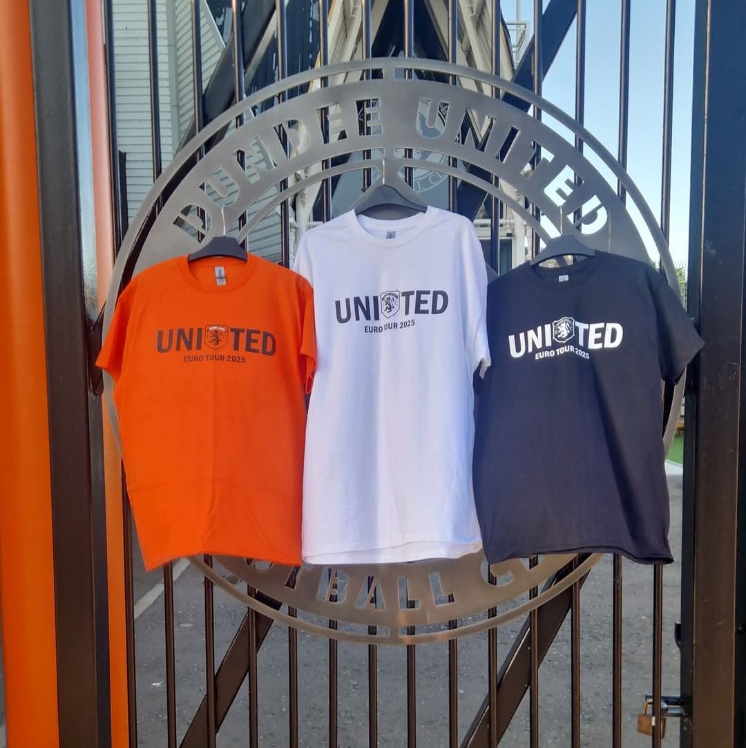 DisplaysDufc's tweet image. We have a very limited of t-shirts available now online that we can get delivered tonight 23/07 and tomorrow during the day in DD1 to DD5 only. 

Outstanding orders are being fulfilled. We are awaiting another couple of deliveries to complete a handful.
dundeeutddisplayteam.bigcartel.com/products
