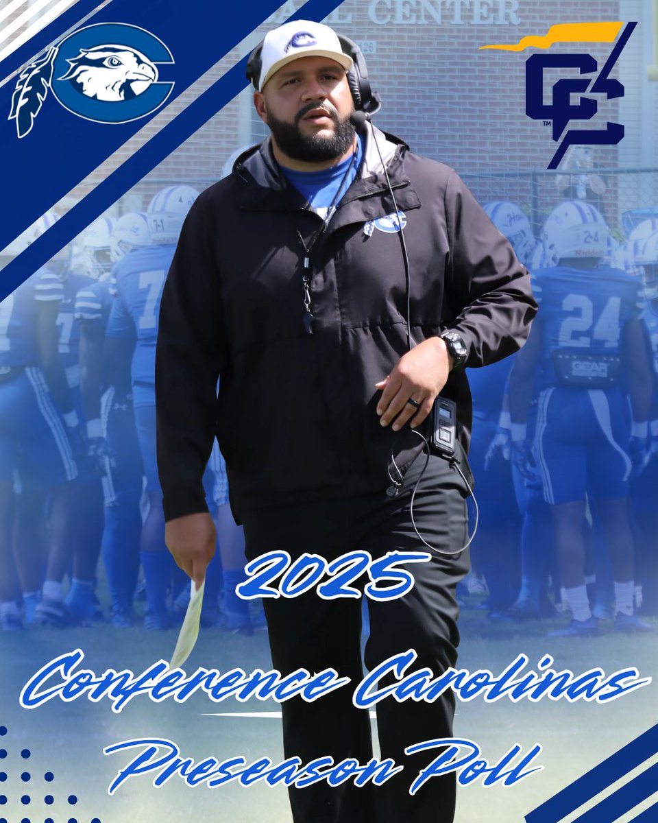 Conference Carolinas football is back after 51 years! The Hawks were picked 5th in the preseason coaches poll. Follow the Hawks and the rest of Conference Carolinas football at media day today and tomorrow! Full story @ gocuhawks.com