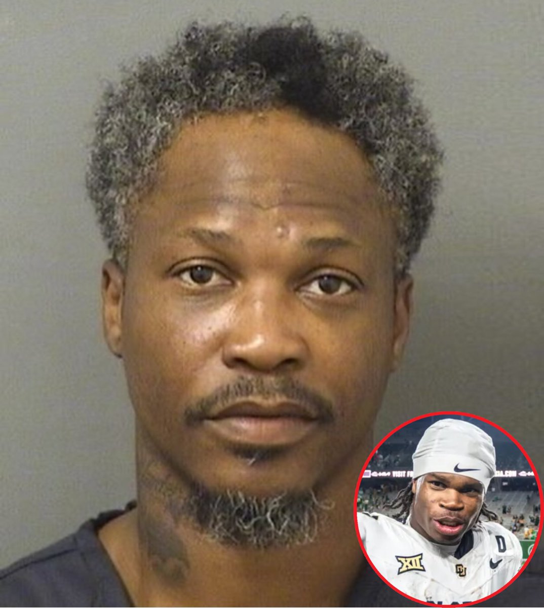 mymixtapez's tweet image. Travis Hunter’s father is arrested in Florida for violating probation related to prior drug and gun charges!!