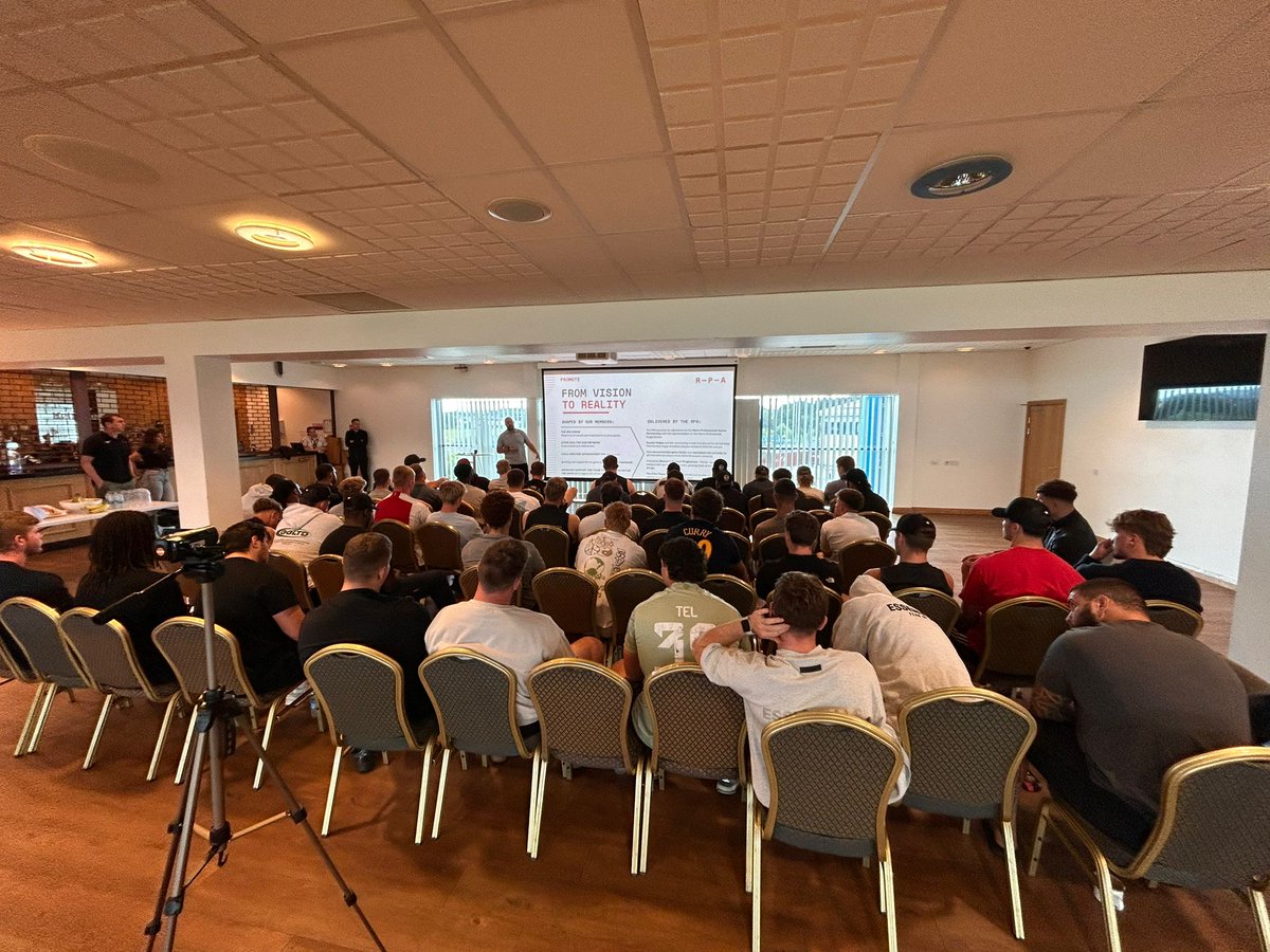 theRPA's tweet image. Our opening Men's Player Forum took place this morning at @ExeterChiefs🙌
A huge thank you to all the players who came & engaged with us heading into the new season!
#ForOurPlayers