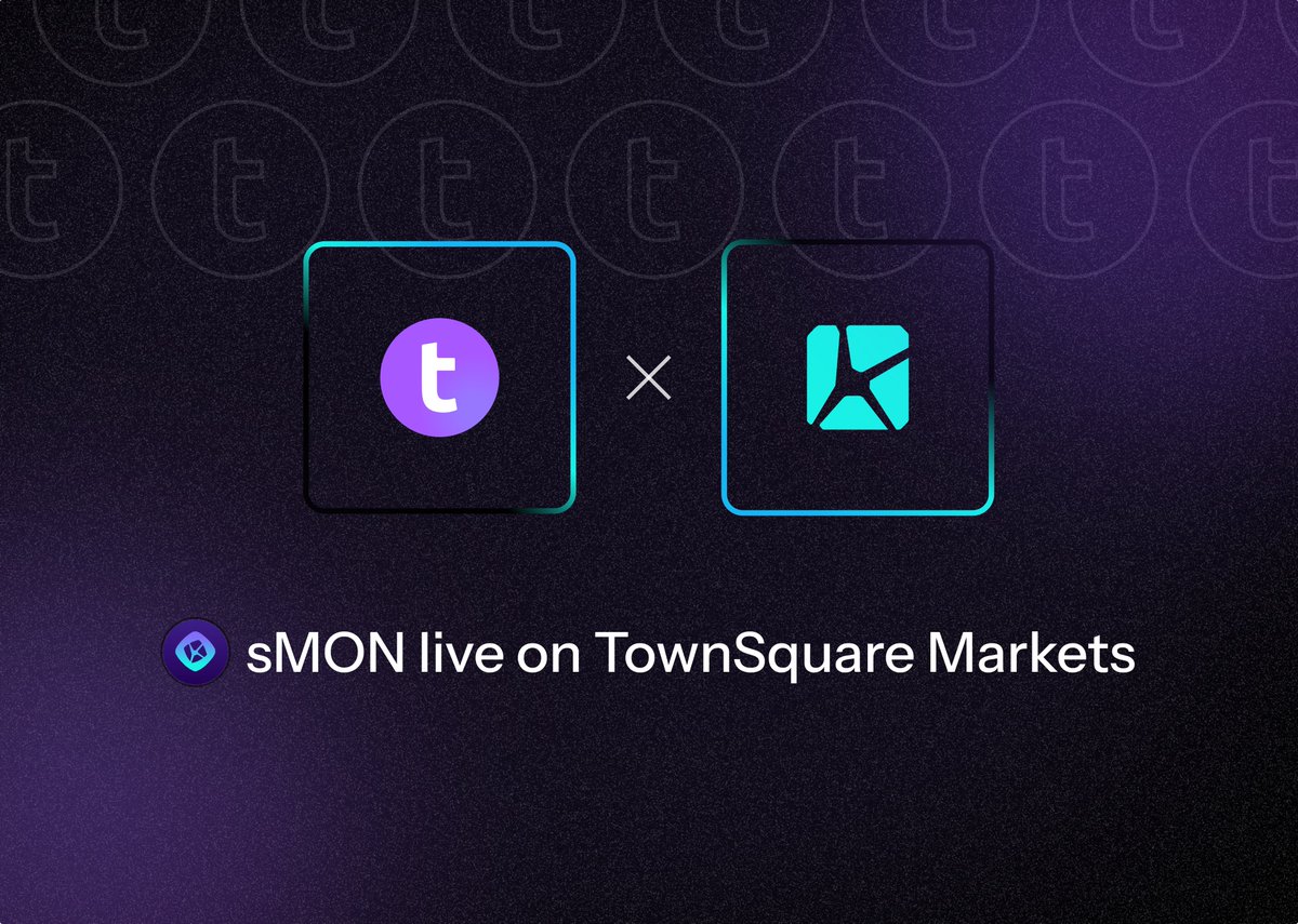 TownSquarexyz's tweet image. $sMON is now live on TownSquare Markets!

In collaboration with @Kintsu_xyz , sMON holders can now deposit on TownSquare to earn Testnet lending yield passively, on top of LST yield.

Start earning now: app.townsq.xyz

More sMON-powered strategies coming soon