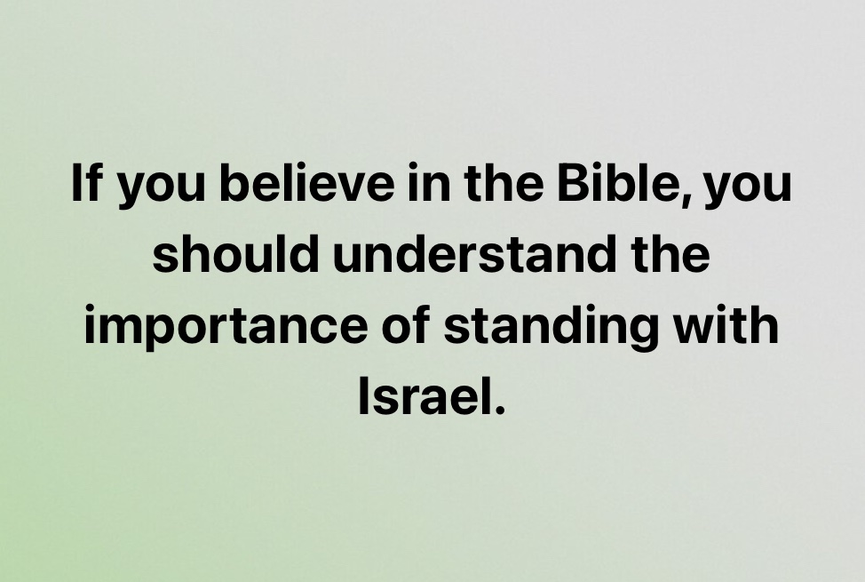 afagerbakke's tweet image. Christians that don't stand with Israel
must be reading a different Bible.
Or they're not reading it at all..