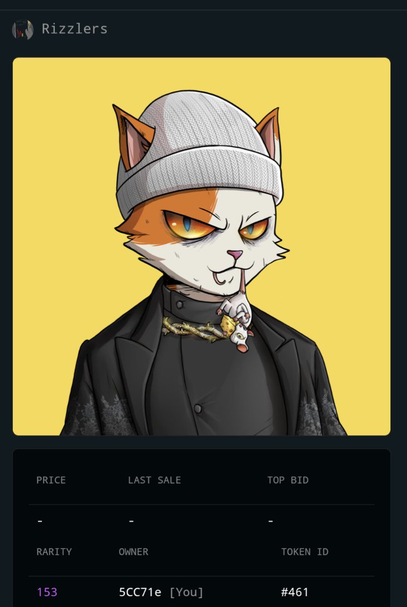 Hyperian_backup's tweet image. Thank you @RizzlersHL for the free partnership mint 🔥
#Hyperliquid this is some of the dopest looking art I've seen in a while on HL Evm.
Don't miss your chance to mint on @drip__trade 🤝