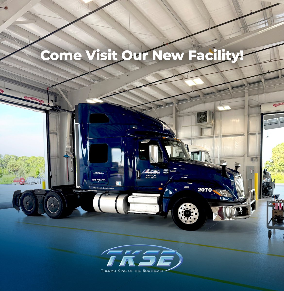 🎉 We’re OPEN at our new Fort Pierce facility!  Big thanks to Armellini, our first customer, getting a TriPac APU install.

 Stop by and see the new shop!
📍 702 S Kings Hwy, Fort Pierce, FL

#ThermoKing #FortPierce #TriPacAPU #TKSE