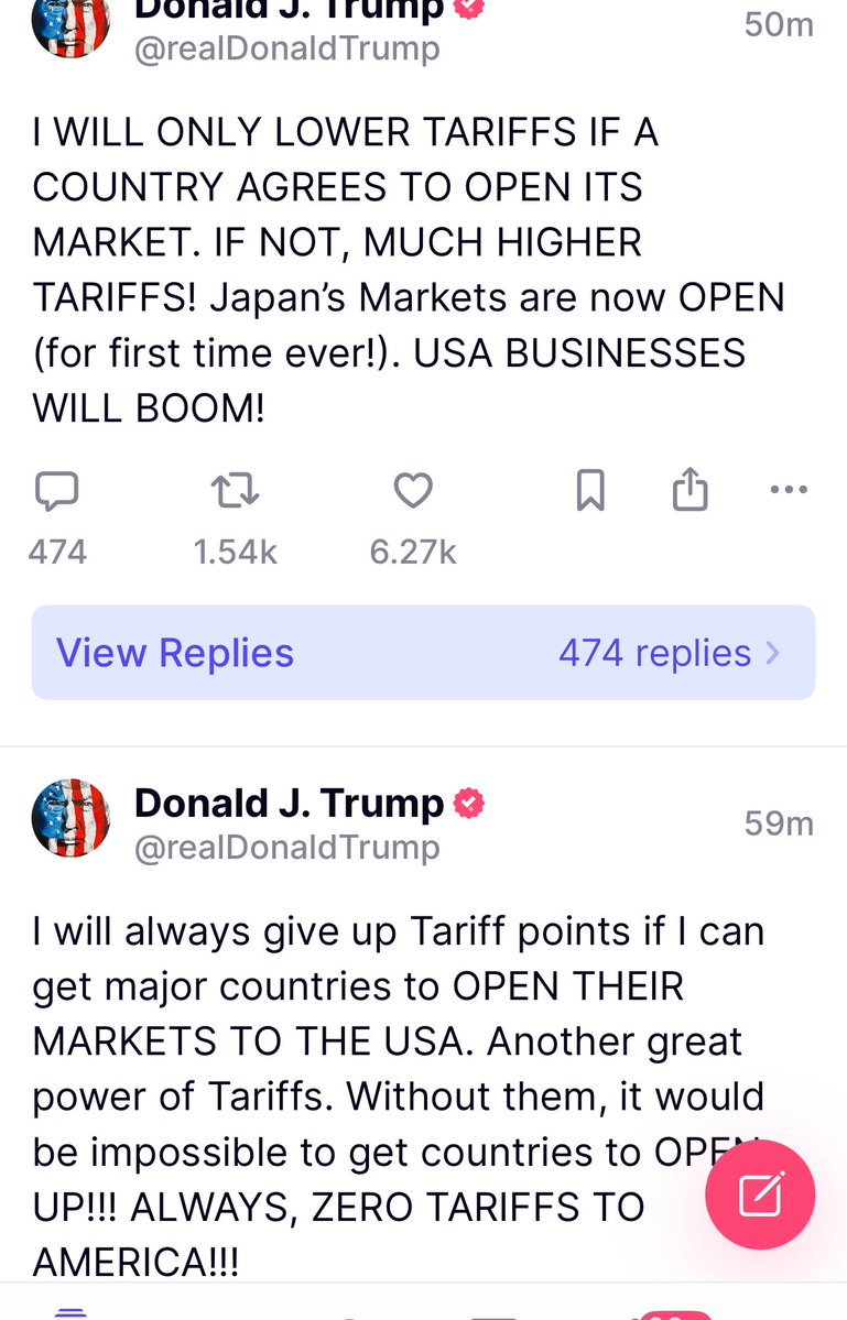 AnaPaulaVolei's tweet image. ๐บ๐ธ ๐ฏ๐ต
โผ๏ธ 550 Bilhรตes de dรณlares - Um dos maiores acordos comerciais entre Estados Unidos e Japรฃo foi assinado. Donald Trump anuncia:
โ๐ด๐๐๐๐๐๐๐ ๐๐ ๐๐๐๐๐๐ข๐๐ ๐ข๐ ๐๐๐๐๐๐ ๐๐๐๐๐๐ก๐๐ ๐๐ ๐๐๐ ๐ ๐ฝ๐๐๐ฬ๐, ๐ก๐๐๐ฃ๐๐ง ๐ ๐๐๐๐๐ ๐๐ฬโฆ