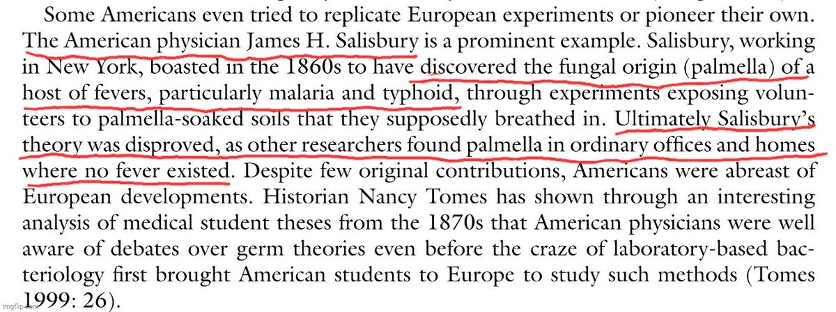 Double standard?

Salisbury’s fungal fever theory was dismissed because his “pathogen” was found in healthy places.

Koch’s TB and cholera bacteria were also found in healthy people—yet he became a hero.

Ubiquity disproves causation...unless you're on the right side of history.