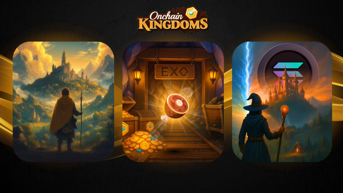 onchainkingdoms's tweet image. Our new platform is almost ready!👀
Cardano and NEW Solana integration coming online!
Your workers will now consume in-game food to mine $EXO in the gold mines!😋
To help with the transition, all players will have a free 30-day food supply applied to their accounts!🥳