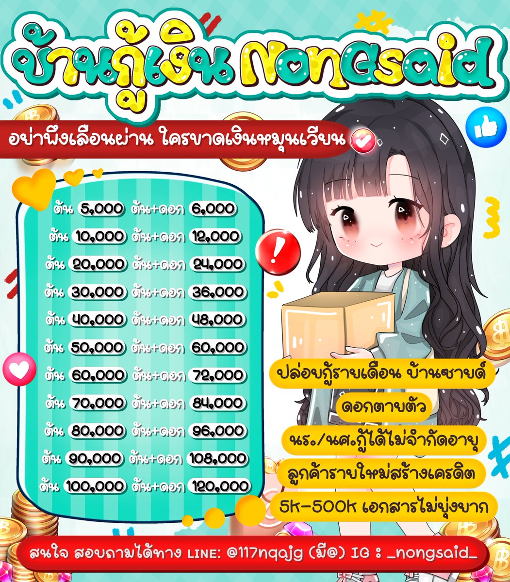 brokenbasin1's tweet image. ♡┈∘#ปล่อยเงินกู้ สร้างเครดิตใหม่∘┈♡
—̳͟͞͞💗ผ่อนชำระเบาๆอนุมัติง่าย🦄🌸
📄กู้ต่อยอดธุรกิจ กู้ได้ทุกอาชีพ ไม่จำกัด
˚🌱นร/นศ.รับหมด พร้อมส่งนะคะ🌱˚

📢สจ.จิ้ม 𝐥𝐢𝐧𝐤 หน้า 𝐁𝐢𝐨 งับ💌🌺💖
#ปล่อยกู้นักศึกษา #เงินกู้ #เงินกู้รายเดือน #เงินกู้ออนไลน์ #กู้เงิน #เงินกู้นักศึกษา
