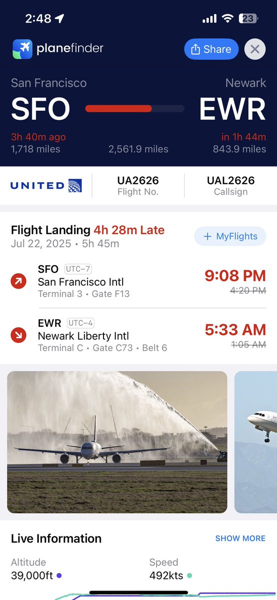 Real rough delay for this flight late last night.