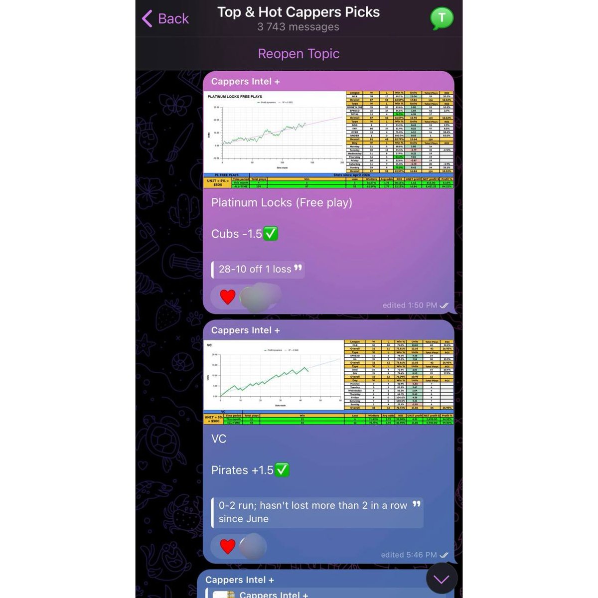 cappers_intel's tweet photo. Bing bong 💥

Top cappers had a day yesterday 

Paid subscription recaps: https://t.co/8UnuOE0tzM

Paid subscription signups: https://t.co/qZF9KEyz5D

Other than that ...

— Martingale Mania system with b2b sweeps
— My MLB analytics went 3-0 with three unders (my WNBA analytics was ass but Cabang swept 4-0) 
— Community KBO plays went 2-1 to extend the streak to 14-3

👆 all part of the subscription! https://t.co/qZF9KEyz5D