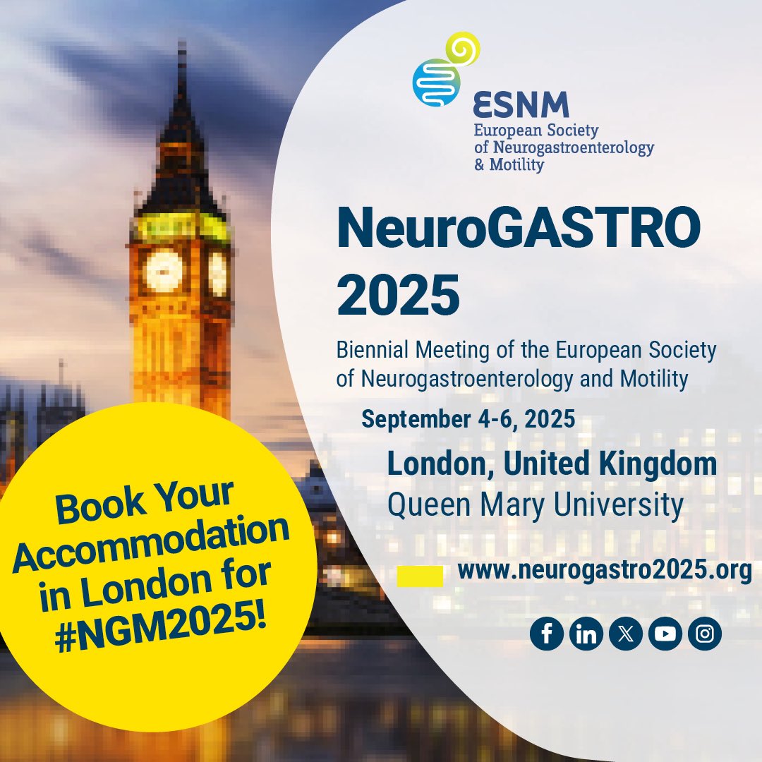 esnm_eu's tweet image. ✈️ Did you already make travel arrangements for #NeuroGASTRO2025? Book your accommodation now to secure your stay nearby our congress venue at Queen Mary University in #London! Convenient on-campus and local options are available to suit different budgets: neurogastro2025.org/accommodation.…