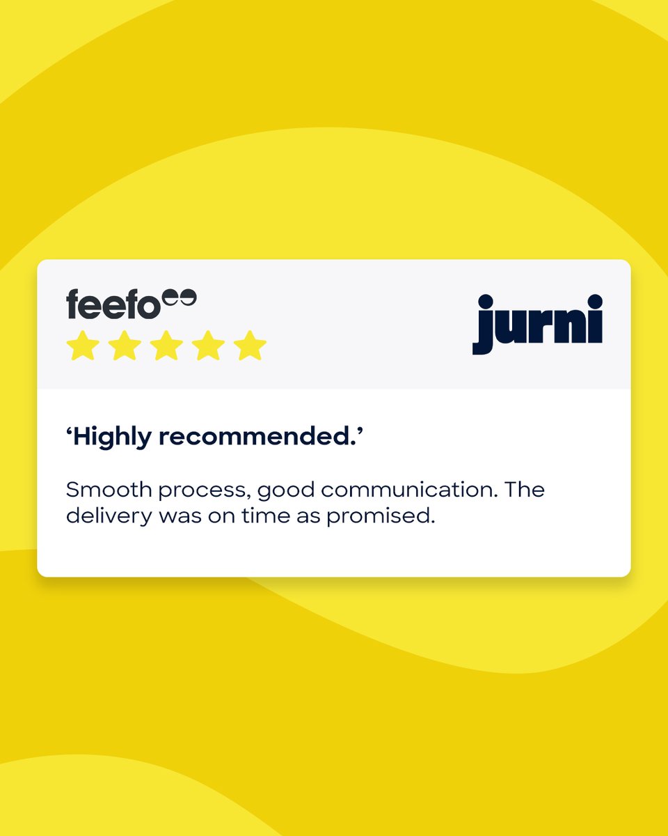 Thank you for the 5-star <a href="/Feefo_Official/">Feefo</a> reviews! 💫

For simple, hassle-free leasing with service that goes the extra mile, check out our latest deals 👉 jurnileasing.co.uk/special-offers

#CarLeasing #VehicleLeasing #CustomerService