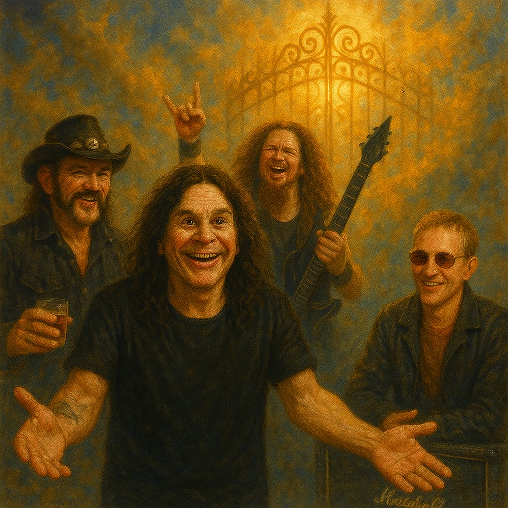 unholychompers's tweet image. Every one of these legends shaped me, one way or another...
Dime showed me chaos.
Layne showed me pain.
Lemmy came later, but when he did, he stayed.
Ozzy was the soundtrack, blasting through my walls before I even knew who I was.
This one hits hard. RIP Legend 🤙🏻🤘🏻