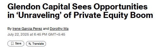 junkbondinvest's tweet image. Glendon seeing distressed opportunities because PE can't exit during bull market
Sometimes the best of times highlight the worst problems