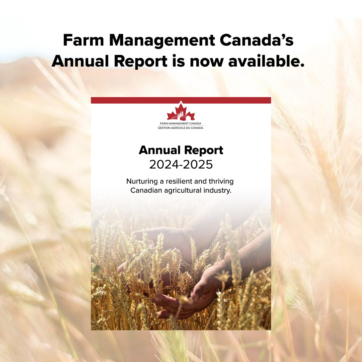 FMC_GAC's tweet image. The Farm Management Canada 2024-2025 Annual Report is now available! To read the full report, visit fmc-gac.com/who-we-are/.
#AgExcellence #cdnag #farmmanagement #farmmanagementcanada #fmcgac #thankyou